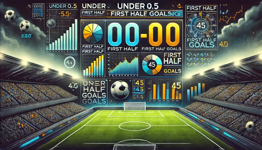 under 0.5 first half goals betting in football (soccer)